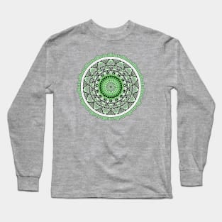 Mandala Green 1 Long Sleeve T-Shirt